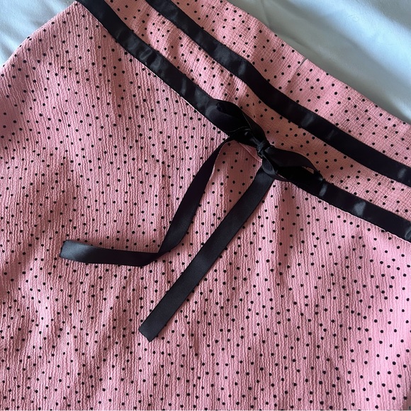 Vintage Pink Polka dot flowy skirt - Picture 5 of 5